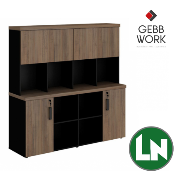 Armário Estante  Gebb Work 6 Portas