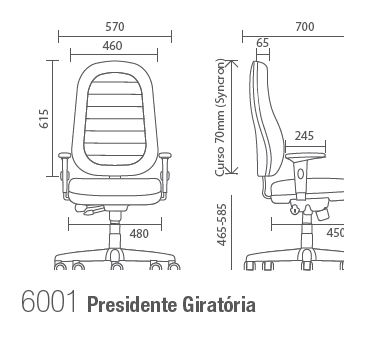 StartPlus 6001 Presidente Giratória