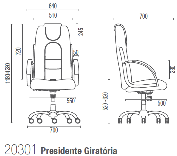 Prime 20301 Presidente Giratória