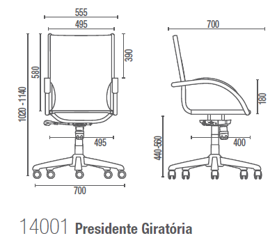 Chroma 14001 Presidente Giratória