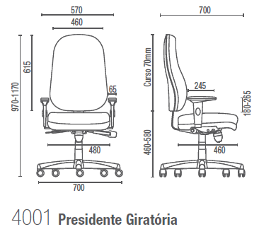 Start 4001 Presidente Giratória